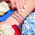 Marsrot | Silber | Galaxie-Glasperlenarmband
